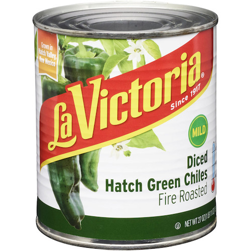 La Victoria Green Chile Diced Fire Roasted, 27 Ounces